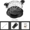 SURETIVIAN Chicken Shredder Large Chicken Breast Shredder Tool Twist with Brush&Fork, Visible Meat Shredder Machine, Strong Anti-Slip Strip, Ergonomic Handle, BPA Free, Suitable for Pork Beef Chicken