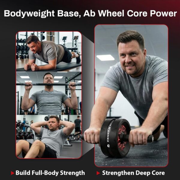 71xwr-ZraWL._AC_SL1500_.jpg VINSGUIR Ab Roller Wheel, Abs & Core Workout Equipment for Home Gym with Knee Pad Accessories, Abdominal Wheel for Full-body Strength Training