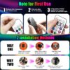 Wireless LED Lights for Car, Wireless Rock Lights with 8 Colors 10 Modes,Led Strobe Warning Light, Motorcycles, Boats, Camping, Bikes, Drones，Design in USA (4pcs Black)