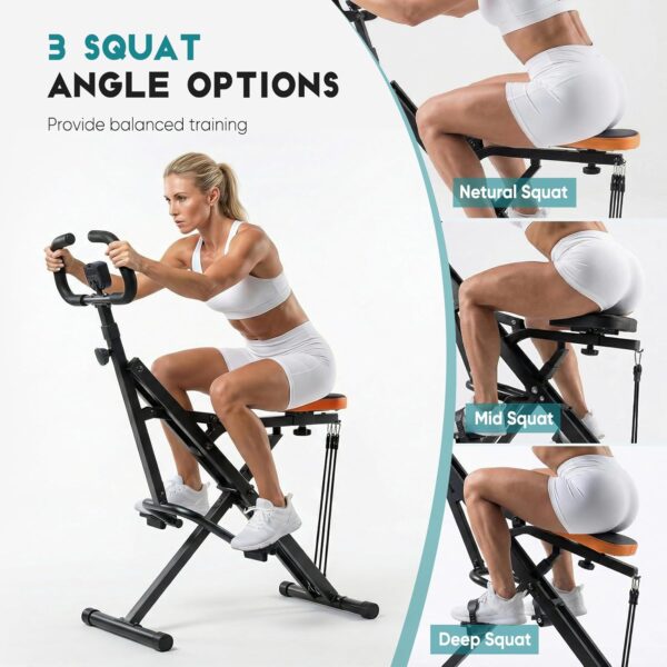 71yzs9TPL2L._AC_SL1500_.jpg Simple Deluxe Squat Machine, 2 in 1 Squat Rowing Machine, Adjustable Resistance & 330LB Weight Capacity, Foldable Home Exercise Equipment, Glute& Leg Trainer Machine
