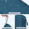 FYY Electronic Organizer, Travel Cable Organizer All-in-One Storage Bag Pouch Electronic Accessories Carry Case Portable Waterproof Double Layers for Cable, Cord, Charger, Phone, Earphone Green