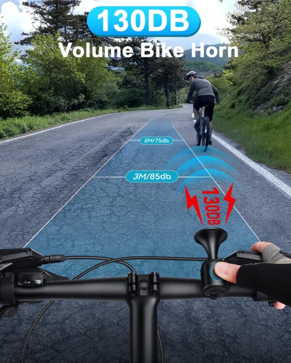 810TCmqmYuL._AC_SL1500_.jpg Electric Bike Horn 130db Loud Bicycle Horn,Bike Bell for 22.2-32mm Handlebars Bike Horn for Adults with 3V Battery,Easy Installation Bicycle Bells for Adults Kids Mountain Bike/Scooter/Ebike