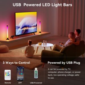 810b-RLv0YL._AC_SL1500_.jpg Ledagic Led Light Bar with Music Sync, Color Changing TV Backlight App & Remote Control, IC+RGB & W Smart RGB Light Bar, USB Powered Led Lights for TV, PC Room Monitor Backlight Gaming Accessories
