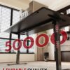 8115U8yT0xL._AC_SL1500_.jpg SANODESK Electric Standing Desk 71 x 32 Inches, Height Adjustable Sit Stand with Large Splice Board Desktop for Home Office, Computer Workstations,Memory Ergonomic Computer Desk, Black Frame/Black Top