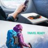 BLAVOR Solar Power Bank 10,000mAh, Portable Wireless Charger, 20W Fast Charging External Battery Pack with USB C for Cell Phones, Solar Panel Charging with Dual Flashlight for Camping