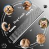 811aQhmzloL._AC_SL1500_.jpg Professional 4 in 1 Dog & Cat Grooming Scissors Kit with Safety Round Tips,Sharp & Durable,Dog Shears for Grooming - Includes Straight, Curved, Thinning Scissors and Comb - Premium Pet Supplies