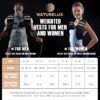 NATURELUX Weighted Vest Men or Women - 5/10/15/20/25/30lbs Weights with Reflective Stripe, Weighted Vest for Workout Equipment for Strength Training Running - Walking Weight Loss