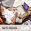 HUANUO Laptop Lap Desk - Portable Lap Desk with Pillow Cushion, Fits up to 15.6 inch Laptop, with Anti-Slip Strip & Storage Function for Home Office Students Use as Computer Laptop Stand, Book Tablet