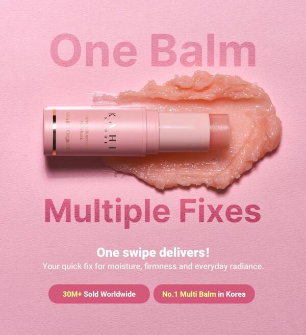 815Vqcwrf7L._SL1500_.jpg KAHI Wrinkle Bounce Multi Balm Stick | PDRN Collagen Wrinkle Stick | Korean Skin Care |All-in-One Hydrating Lip Balm Eye Cream Neck Cream Make Up Base & Face Mist Moisture Balm