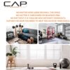 816-QQcYUKL._AC_SL1500_.jpg CAP Barbell Rubber Coated Hex Dumbbell Set with Storage Rack | 100–210 lb Options, Space-Saving Vertical Compact Storage for Home Gym Strength Training