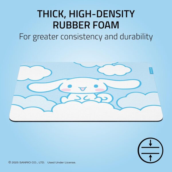 Razer Gigantus V2 Soft Gaming Mouse Pad (Medium): Textured Micro-Weave Cloth Surface - Thick, High-Density Rubber Foam - Anti Slip Base - Cinnamoroll Edition