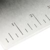 Amazon Basics Multi-Purpose Bench Scraper, Stainless Steel Dough Cutter with Measurement Marks, Dishwasher Safe, Non-slip Contoured Grip, 6", Black, Silver