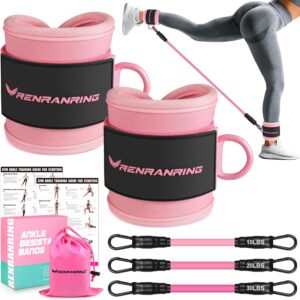 819W4aNjqpL._AC_SL1500_.jpg Ankle Resistance Bands with Cuffs, Ankle Bands for Working Out, Ankle Resistance Band for Legs and Glutes Workout Equipment, Butt Exercise Equipment for Women