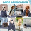81AEhzRi9cL._AC_SL1500_.jpg WOUSEDO Microfiber Dog Towels for Drying Dogs,40'' X 23.6'', Super Absorbent and Soft Pet Grooming Towel, Perfect Shower & Bath Supplies for Dogs(2-Pack Grey)