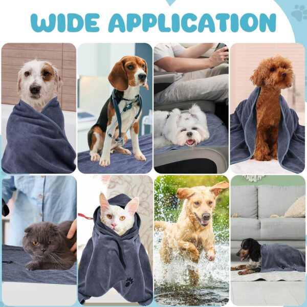 81AEhzRi9cL._AC_SL1500_.jpg WOUSEDO Microfiber Dog Towels for Drying Dogs,40'' X 23.6'', Super Absorbent and Soft Pet Grooming Towel, Perfect Shower & Bath Supplies for Dogs(2-Pack Grey)