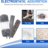 Microfiber Duster Kit (11PCS) - Washable Dusters with Extension Pole (30 to 100 in) for Cleaning Ceilings, Fans, Furniture