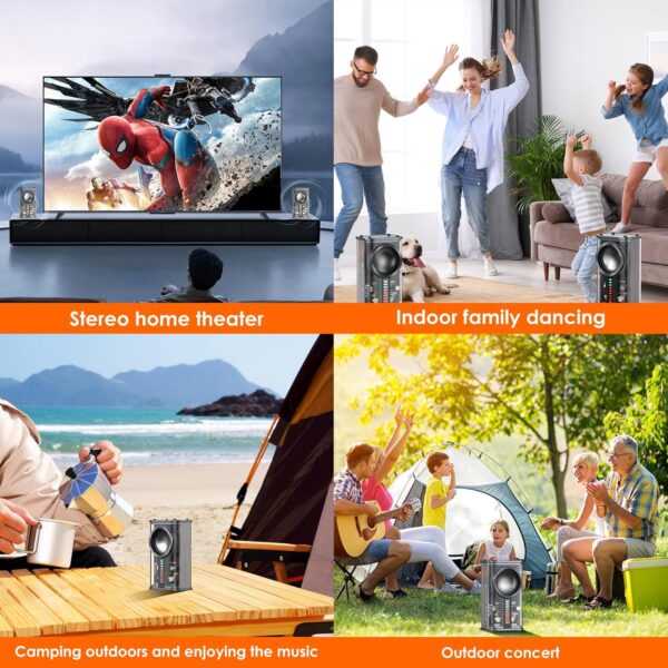 81C1WCh-qVL._AC_SL1500_.jpg Portable Bluetooth Speaker with Lights, Transparent Wireless Mini Bluetooth Speaker with TWS, Perfect Small Speaker HD Sound and Bass for Office, Home, Shower, Room, Bike, Car (Black)