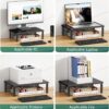 81CQUVbVqKL._AC_SL1500_.jpg OPNICE Desk Organizers and Accessories, Adjustable Computer Monitor Stand Riser, Laptop Stand for Desk, Office Desk Accessories & Workspace Organizers for Home Office, Black Wood