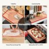 81CsqCyRsAL._AC_SL1500_.jpg Non-slip Silicone Pastry Mat Extra Large with Measurements 28''By 20'' for Silicone Baking Mat, Counter, Dough Rolling, Oven Liner,Fondant/Pie Crust By Folksy Super Kitchen Red