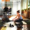 YOSUDA Magnetic Rowing Machine for Home - Rower Machine Use with Bluetooth, App Supported, Rowing Machine for Beginners to Athletes, Comfortable Seat Cushion