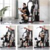 Fitvids Home Gym Equipment, Multifunctional Full Body Workout Weight Machine Station with Weight Stack, All in One Exercise Equipment with Pulley System & Seated Rowing for Home Gym Strength Training