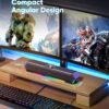 81DhYv77WCL._AC_SL1500_.jpg LENRUE G11 Computer Speakers for Desktop, Touch Lights PC Speakers with Surge Clear Sound, USB C/USB Powered, AUX Audio for Computer Desktop PC Laptop Desk