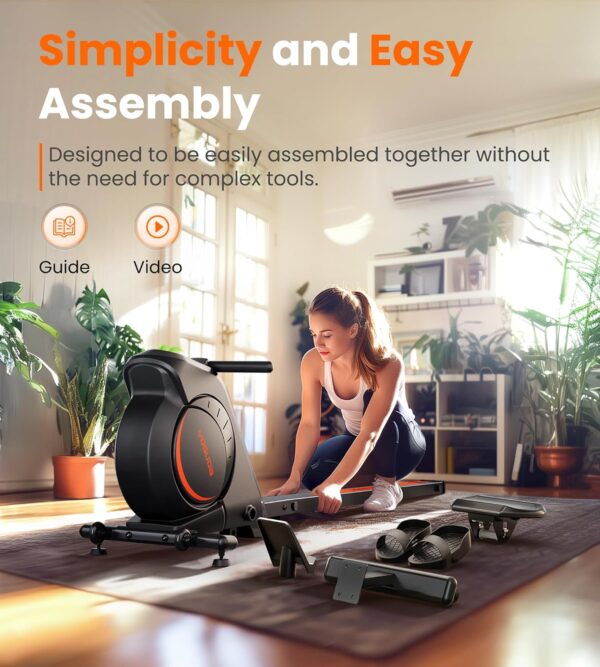 81ENtsDFFYL._AC_SL1500_.jpg YOSUDA Magnetic Rowing Machine for Home - Rower Machine Use with Bluetooth, App Supported, Rowing Machine for Beginners to Athletes, Comfortable Seat Cushion