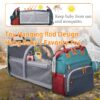 81F9KuJqgfL._SL1500_.jpg Astro alan Baby Diaper Bags with Changing Station, Waterproof Diaper Bag Backpack for Moms Dads with USB Charging Port, Baby Shower Gifts, Large Capacity diaper backpack, Red-Green-Blue