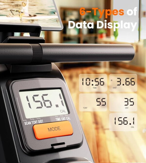 YOSUDA Magnetic Rowing Machine for Home - Rower Machine Use with Bluetooth, App Supported, Rowing Machine for Beginners to Athletes, Comfortable Seat Cushion