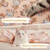81HVPJgaKpL._AC_SL1500_.jpg Luciphia 1 Pack 3 Blankets Super Soft Fluffy Premium Fleece Pet Blanket Flannel Throw for Dog Puppy Cat Paw Brown/Pink/White Small(23x16 inch)