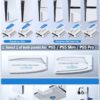 PS5/Slim/Pro Stand and Cooling Station with LED Controller Charging Station for PlayStation 5 Console, Controller Charger, Cooling Stand, PS5/Slim/Pro Skin Accessories Kit with 3 Level Cooler Fan