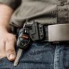 Blade-Tech Mini Pistol Shaped Keychain with Holster and Belt Clip Holsters