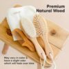 Baby Hair Brush Set for Newborns - Soft Goat Bristle Wooden Baby Brush and Comb Set Newborn Grooming Kit for Cradle Cap, Durable & Gentle, Boy, Girl Infant Essentials Care Kit (Regular, Walnut)