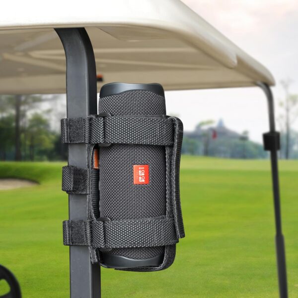 10L0L Upgraded Speaker Mount for Golf Cart Accessories, Adjustable Strap Fits Bluetooth Wireless Speaker Holder for Yamaha, EZGO, Club Car Carts and Bike