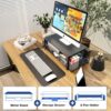 81MovToDJBL._AC_SL1500_.jpg OPNICE Desk Organizer and Accessories, 2-Tier Computer Monitor Stand Riser with Drawer and 2 Pen Holders, Laptop Stand, Office Desk Accessories for Office Supplies, Black