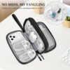 81NbFx4mrWL._AC_SL1500_.jpg FYY Travel Cable Organizer Pouch Electronic Accessories Carry Case Portable Waterproof Double Layers All-in-One Storage Bag for Cord, Charger, Phone, Earphone Black