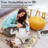 81NytyVseL._SL1500_.jpg Dipoo Self Cleaning Shedding Brush - Skin Friendly Grooming Tool for Dogs, Cats, and Puppies, Deshedding and Hair Removal for Long and Short Haired Pets, Black