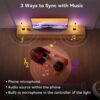 Ledagic Led Light Bar with Music Sync, Color Changing TV Backlight App & Remote Control, IC+RGB & W Smart RGB Light Bar, USB Powered Led Lights for TV, PC Room Monitor Backlight Gaming Accessories