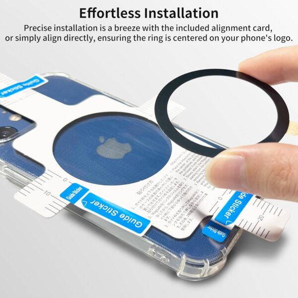 81RGf3goI-L._AC_SL1500_.jpg Aothey Universal Metal Rings Compatible with Magsafe Sticker,Magnetic Ring for Phone Cases & Wireless Charging, 6 Pack (2 Black,2 White & 2 Silver)