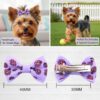 81RzGfN7AiL._AC_SL1500_.jpg QingHan Dog Hair Bows Small Puppy Clips for Pet Grooming Accessories Doggy Gifts 60Pcs (30 Pairs)