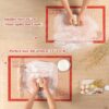 81V5a941IRL._AC_SL1500_.jpg Non-slip Silicone Pastry Mat Extra Large with Measurements 28''By 20'' for Silicone Baking Mat, Counter, Dough Rolling, Oven Liner,Fondant/Pie Crust By Folksy Super Kitchen Red
