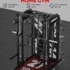 Mikolo Smith Machine with Weight Stack, Power Cage Home Gym System with LAT Pulldown & Cable Crossover, Multi-Functional Trainer with Dual Pulley System, Includes 10+ Free Attachments