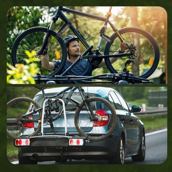 81W4JJmt1VL._AC_SL1500_.jpg 4 PCS Bike Rack Straps Bike Wheel Straps, Adjustable Bike Straps for Rack with Durability Hook Bike Car Rack Accessories, Keep The Bicycle Wheel from Spinning for Transportation and Storage