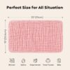 81W5DDtVaEL._SL1500_.jpg Looxii Muslin Burp Cloths Baby Girl 6 Pack - 20" x 10" - Ultra Soft & Absorbent, 6-Layer 100% Cotton for Spit Up & Drool- Gentle Baby Burping Cloth, Newborn Essentials Shower Gift Girl, Gradient Pink