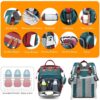 81X69HmYpL._SL1500_.jpg Astro alan Baby Diaper Bags with Changing Station, Waterproof Diaper Bag Backpack for Moms Dads with USB Charging Port, Baby Shower Gifts, Large Capacity diaper backpack, Red-Green-Blue