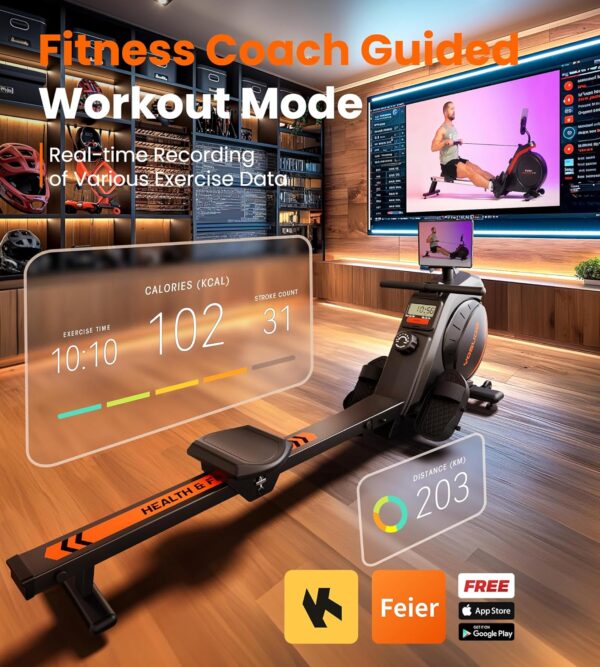 81XFQJ0xSBL._AC_SL1500_.jpg YOSUDA Magnetic Rowing Machine for Home - Rower Machine Use with Bluetooth, App Supported, Rowing Machine for Beginners to Athletes, Comfortable Seat Cushion