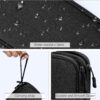 81Xvg9HMB7L._AC_SL1500_.jpg FYY Travel Cable Organizer Pouch Electronic Accessories Carry Case Portable Waterproof Double Layers All-in-One Storage Bag for Cord, Charger, Phone, Earphone Black