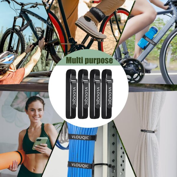81ZO-fasRDL._AC_SL1500_.jpg 4 PCS Bike Rack Straps Bike Wheel Straps, Adjustable Bike Straps for Rack with Durability Hook Bike Car Rack Accessories, Keep The Bicycle Wheel from Spinning for Transportation and Storage