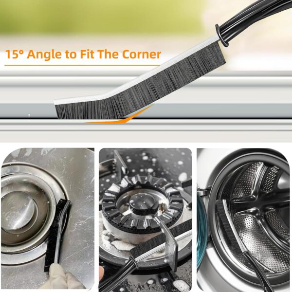 81ZQ-M5dGSL._AC_SL1500_.jpg 3Pcs Hard-bristled Crevice Cleaning Brush, Multifunctional Thin Gap Scrub Brush, Bathroom Cleaner Tools for Household Use, Kitchen, Window, Toilet, Grout, Faucets, Car