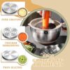 81adAiK3NHL._AC_SL1500_.jpg Mixing Bowls with Airtight Lids Set, 26PCS Stainless Steel Khaki Bowls with Grater Attachments, Non-Slip Bottoms & Kitchen Gadgets Set, Size 7, 4, 2.5, 2.0,1.5, 1QT, Great for Mixing & Serving